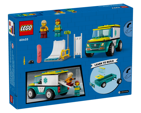LEGO® Emergency Ambulance and Snowboarder 60403