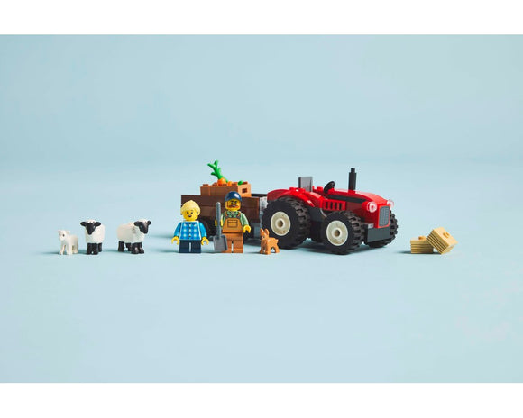 LEGO® Red Farm Tractor with Trailer & Sheep 60461