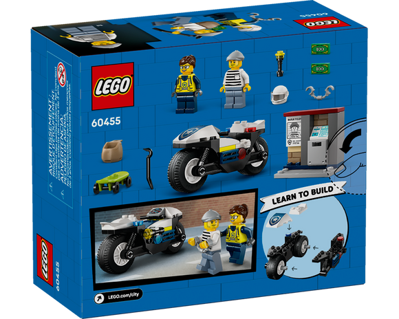 LEGO® Police Motorcycle Chase 60455