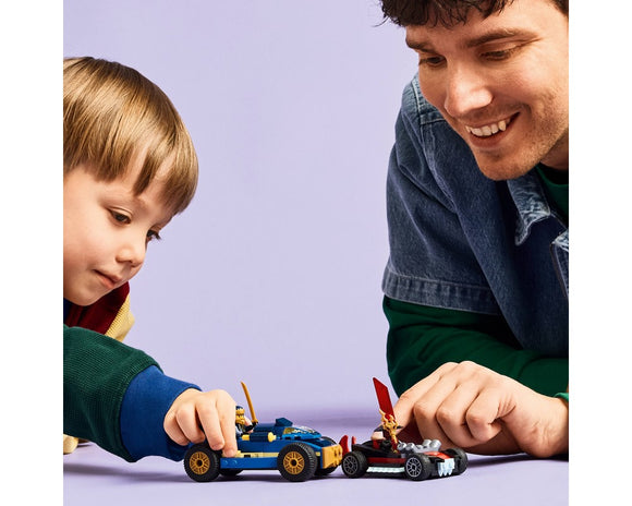 LEGO® Rogue vs. Drix Race Car Duel 71840