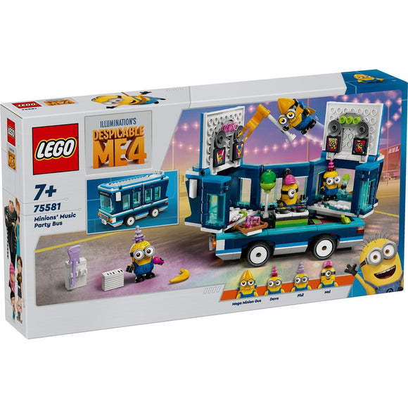LEGO® Minions' Music Party Bus 75581