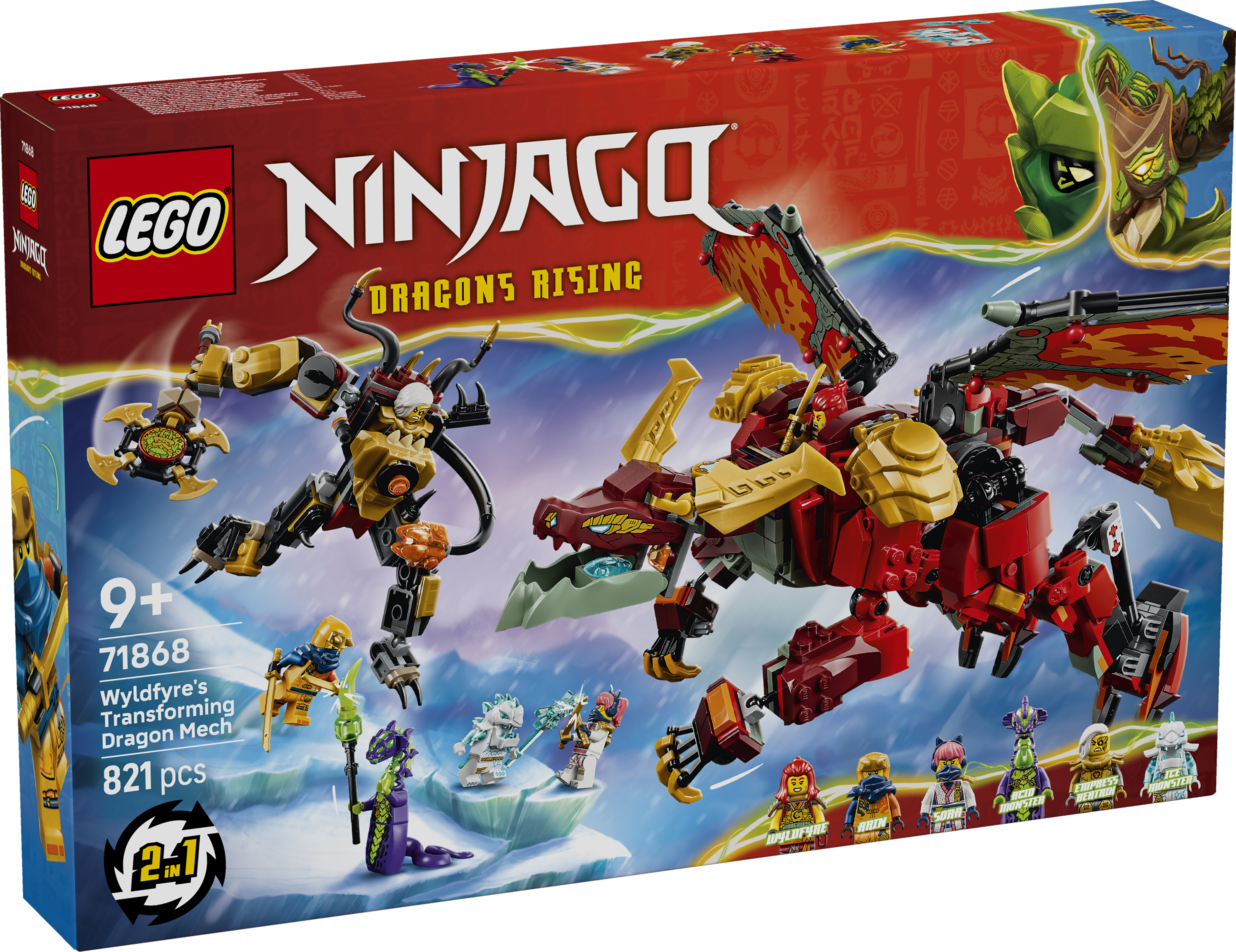 LEGO® Wyldfyre's Transforming Dragon Mech 71868 | I'm Rick James