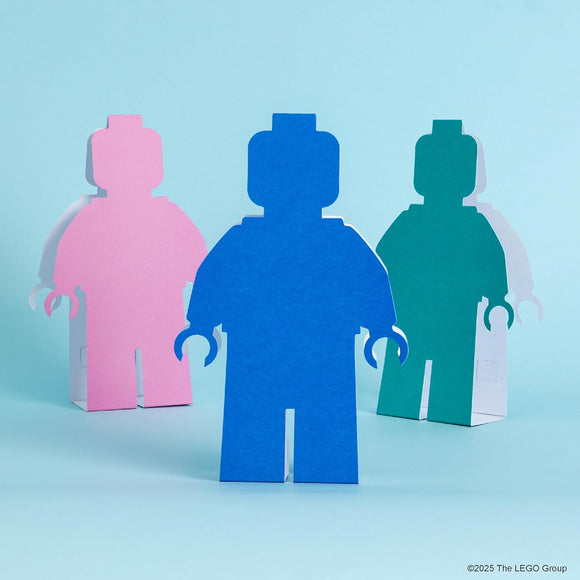 LEGO® Minifigure Notecards: 12 Shaped Notecards with Envelopes