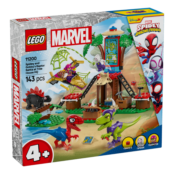 LEGO® Spidey and Gobby's Raptor Battle at Tree House HQ 11200