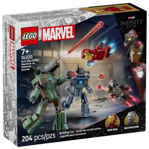 LEGO® Iron Man & War Machine vs. Hammer Drones 76320
