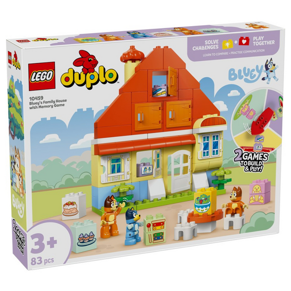 LEGO® DUPLO® Bluey's Family House with Memory Game 10459