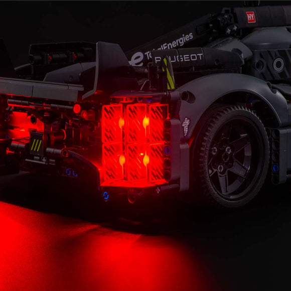 Technic Peugeot 9X8 24H Le Mans Hybrid Hypercar #42156 Light Kit