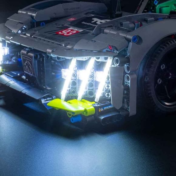 Technic Peugeot 9X8 24H Le Mans Hybrid Hypercar #42156 Light Kit
