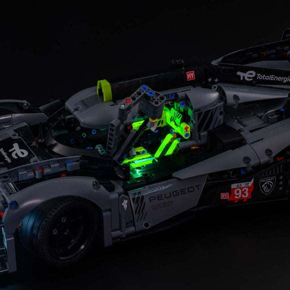 Technic Peugeot 9X8 24H Le Mans Hybrid Hypercar #42156 Light Kit