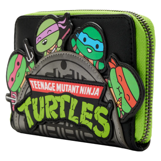 Loungefly™ Teenage Mutant Ninja Turtles - Sewer Cap 4” Faux Leather Zip-Around Wallet