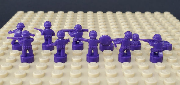 Nano Soldier Figures - Dark Purple