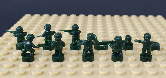 Nano Soldier Figures - Dark Green