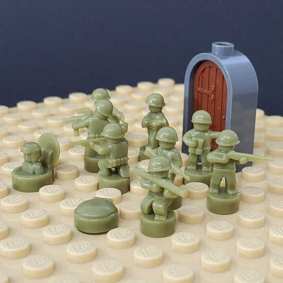 Nano Soldier Figures - Olive Green