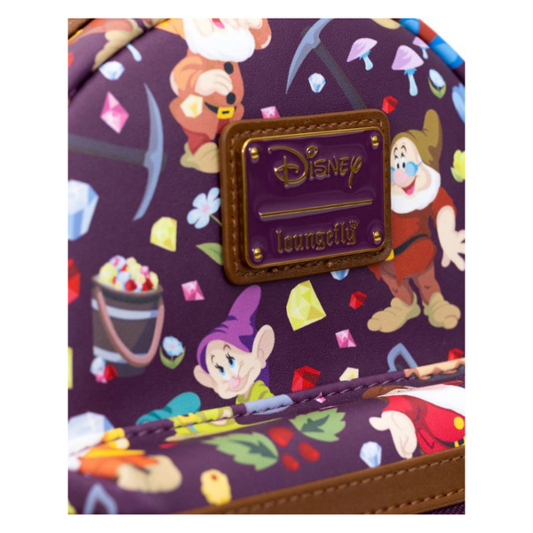 Loungefly™ Snow White and the Seven Dwarfs (1937) - Seven Dwarfs 10” Faux Leather Mini Backpack