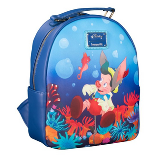 Loungefly™ Pinocchio (1940) - Coral 12” Faux Leather Mini Backpack
