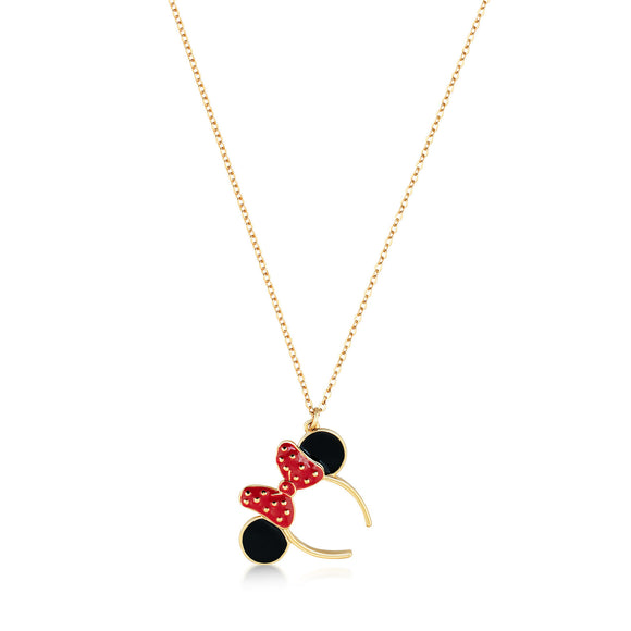 Minnie Mouse Ears Necklace YG