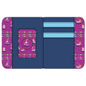 Loungefly™ Inside Out - Control Panel Glow in the Dark 5” Faux Leather Zip-Around Wallet