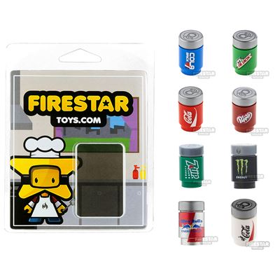 Refreshment Pack - Set of 8 Minifigure Drinks