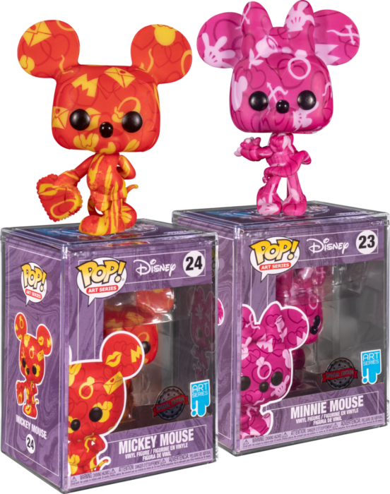Mickey Mouse - Mickey and Minnie (Artist) 23 & 24 US Exclusive Pop! Vinyl Bundle