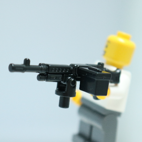 BA M240B Infantry Machine Gun w/Pintle & Ammo Box (Black)