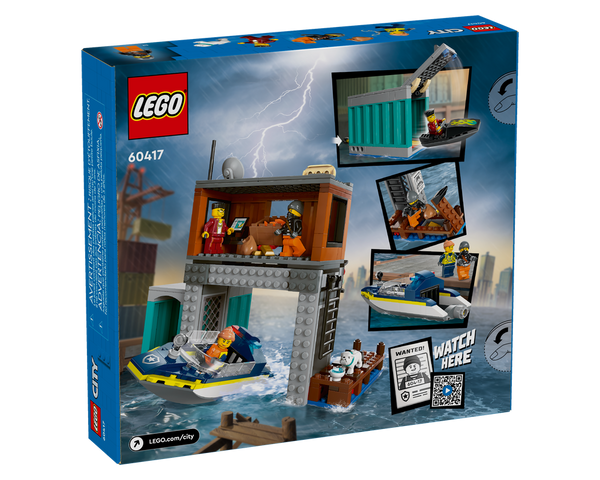 LEGO® Police Speedboat and Crooks' Hideout 60417