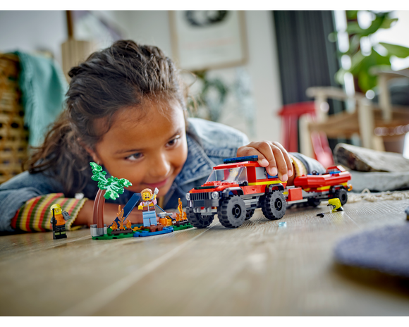 LEGO® 4x4 Fire Truck with Rescue Boat 60412