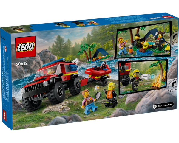 LEGO® 4x4 Fire Truck with Rescue Boat 60412