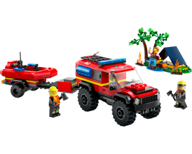 LEGO® 4x4 Fire Truck with Rescue Boat 60412 - 0