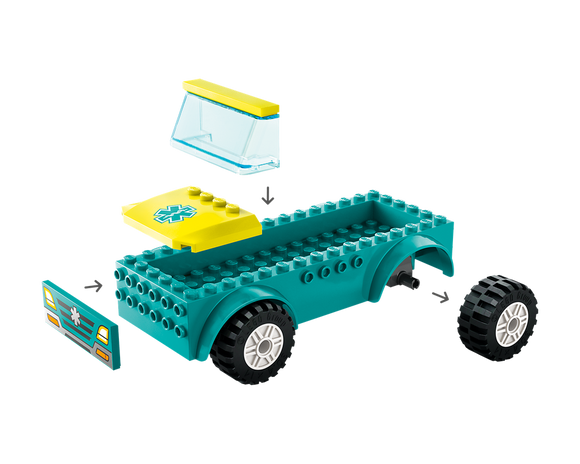 LEGO® Emergency Ambulance and Snowboarder 60403