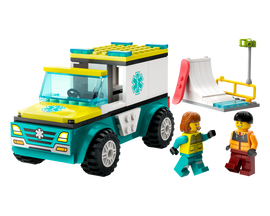 LEGO® Emergency Ambulance and Snowboarder 60403 - 0