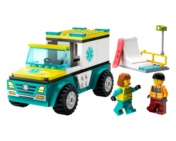 LEGO® Emergency Ambulance and Snowboarder 60403