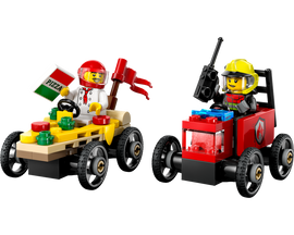 LEGO® Pizza vs. Fire Truck Race Car Pack 60458 - 0