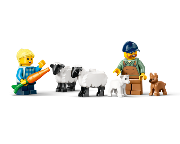 LEGO® Red Farm Tractor with Trailer & Sheep 60461