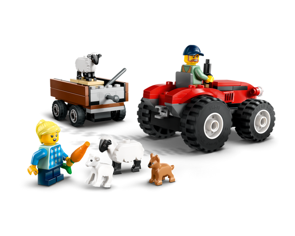 LEGO® Red Farm Tractor with Trailer & Sheep 60461