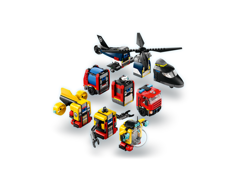 LEGO® Helicopter, Fire Truck & Submarine Remix 60462