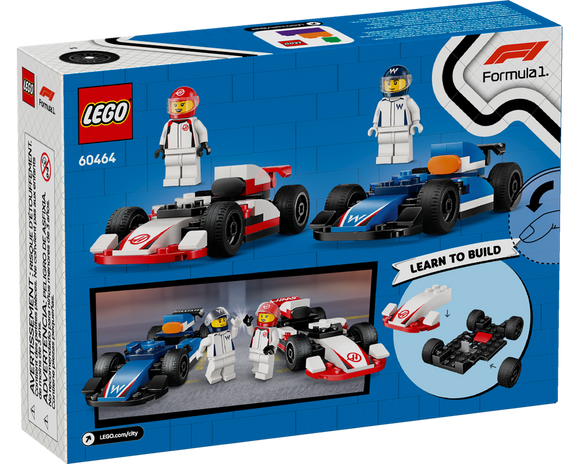 LEGO® F1® Williams Racing & Haas F1® Race Cars 60464