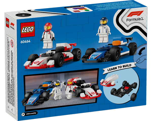 LEGO® F1® Williams Racing & Haas F1® Race Cars 60464