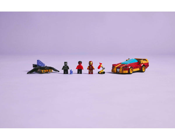 LEGO® Iron Man Car & Black Panther vs. Red Hulk 76310