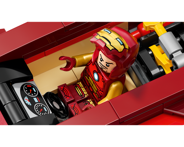 LEGO® Iron Man Car & Black Panther vs. Red Hulk 76310