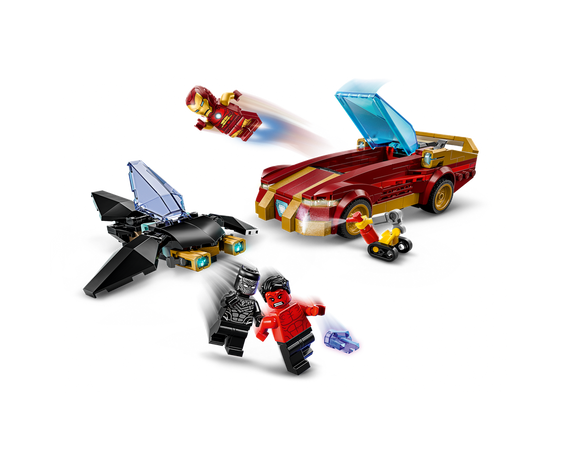 LEGO® Iron Man Car & Black Panther vs. Red Hulk 76310