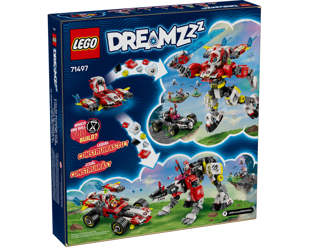 LEGO® Cooper's Tiger Mech & Zero's Hot Rod Car 71497