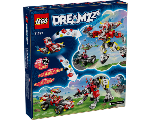 LEGO® Cooper's Tiger Mech & Zero's Hot Rod Car 71497