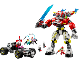 LEGO® Cooper's Tiger Mech & Zero's Hot Rod Car 71497 - 0
