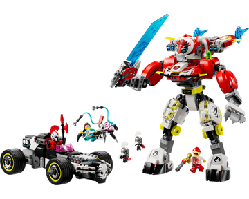 LEGO® Cooper's Tiger Mech & Zero's Hot Rod Car 71497 - 0