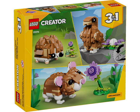 LEGO® Cute Hamster with a Flower 31376