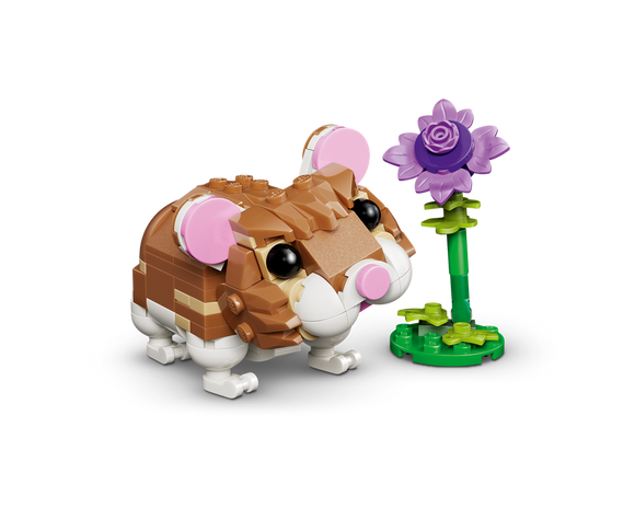 LEGO® Cute Hamster with a Flower 31376