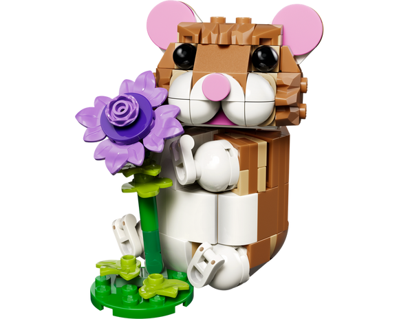 LEGO® Cute Hamster with a Flower 31376