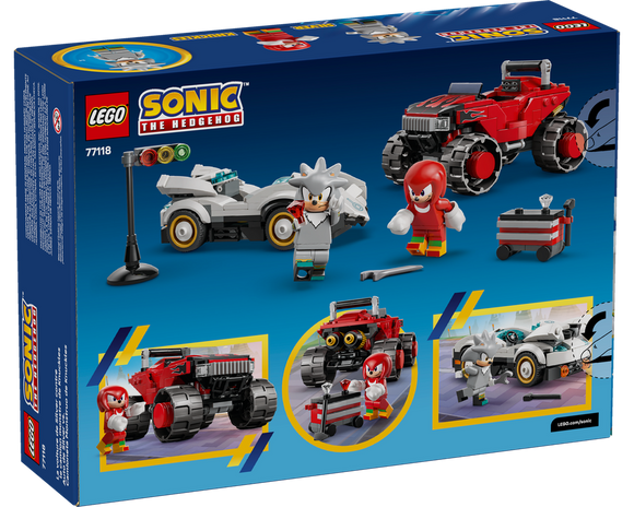 LEGO® Silver's Car vs. Knuckles' Monster Truck 77118