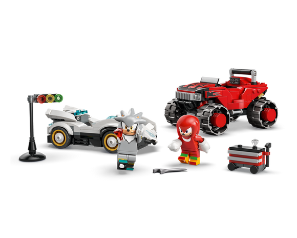 LEGO® Silver's Car vs. Knuckles' Monster Truck 77118