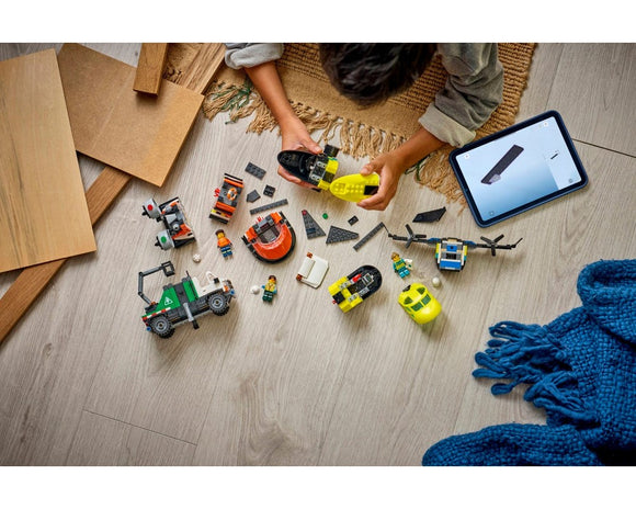 LEGO® Airplane, Service Truck & Hovercraft Remix 60505